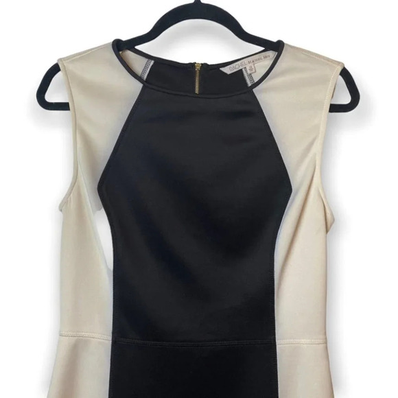 RACHEL Rachel Roy Black  & White Sleeveless Pencil Dress - Picture 3 of 7